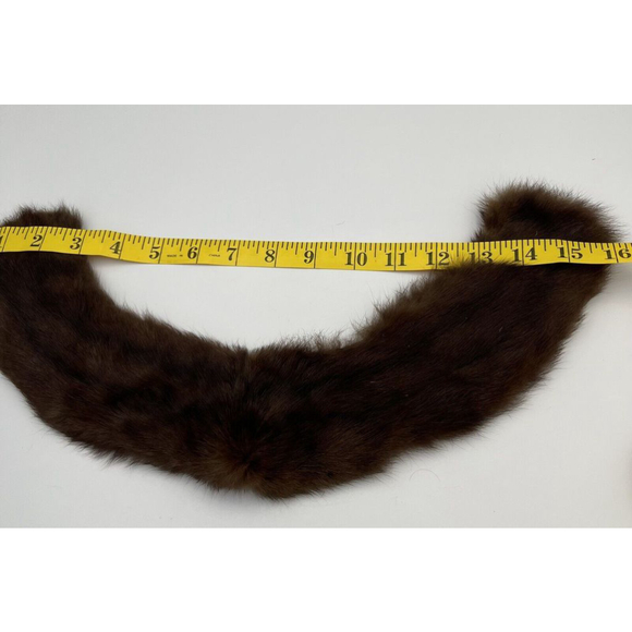 Vintage 1960s Mink Brown Collar Scarf Wrap Stole Pelt Costume Prop Fashion EUC - Picture 4 of 4